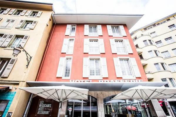 Les Negociants Hotel Vevey Buitenkant foto